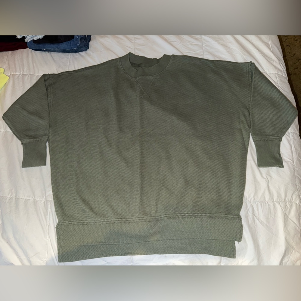 Olive Green Crewneck Sweatshirt